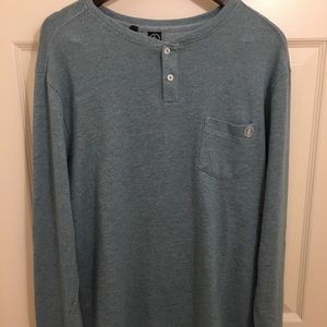 Volcom lightweight sweater size XL blue w/ pocket